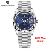 PAGANI DESIGN New D36 Gold Men's Watches Luxury Automatic Watch Men AR Sapphire Glass Mechanical wistwatch Local Shipping