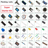 Keyestudio Raspberry Pi 4B Basic/Super Starter Kit DIY Electronic Kit For Raspberry Pi Kit  28/32 Projects  (NO RPI 4B Board)