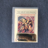 Yugioh Golden Metal Cards Yu-Gi-Oh Alloy Collection Card Blue Eyes Dark Magicial Obelisk Slifer Ra Kids Christmas Birthday Gift