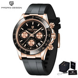 PAGANI DESIGN 2026 New Men Watches Luxury AR Sapphire crystal Quartz Watch Men Waterproof Sport Chronograph Automatic Date Watch