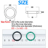 WD CS 3.1mm 3.5mm OD 10mm - 78mm Silicone Rubber O-RING VMQ Sealing Rings Repair Skeleton Oil Seal Gasket O Ring Washer