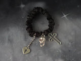 Girl Vintage Tuku y2k women gothic lolita cosplay Harajuku Punk large intestine cross skull hair rope elastic hair bands