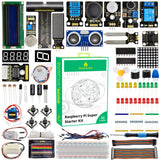 Keyestudio Raspberry Pi 4B Basic/Super Starter Kit DIY Electronic Kit For Raspberry Pi Kit  28/32 Projects  (NO RPI 4B Board)
