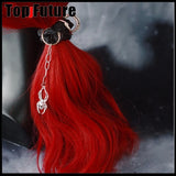 Girl Vintage Tuku y2k women gothic lolita cosplay Harajuku Punk large intestine cross skull hair rope elastic hair bands