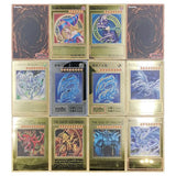 Yugioh Golden Metal Cards Yu-Gi-Oh Alloy Collection Card Blue Eyes Dark Magicial Obelisk Slifer Ra Kids Christmas Birthday Gift