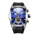 Reef Tiger/RT Top Brand Luxury Big Watch for Men Blue Dial Mechanical Tourbillon Sport Watches Relogio Masculino RGA3069
