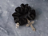 Girl Vintage Tuku y2k women gothic lolita cosplay Harajuku Punk large intestine cross skull hair rope elastic hair bands