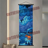 Printed Pokemon Poster, Anime Wall Artwork, Gengar Eevee Pikachu Images, Scroll Paintings, Retro Artist Home Living Room Decor