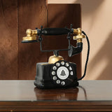 Retro Telephone Decorations Home Decor Craft Items Aged And Weathered Process Vintage Style Ornament for Living Room