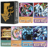 Shiny Yu Gi Oh Anime Style Cards Blue Eyes Dark Magician Obelisk Slifer Ra Yugioh DmPro Classic Proxy DIY Card Kids Gift