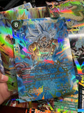 12Pcs Flash Big Sized Dragon Ball Card Jumbo Diy Trading Son Goku Refractive Relief English Card Game Collection Cards 12cmx17cm