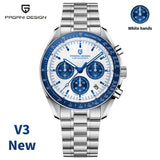 PAGANI DESIGN AK Project Mars Men's Watches Top Luxury Quartz Watch For Men AR Sapphire Speed Sport Chronograph Automatic Date