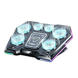 D13 Semiconductor Game Laptop Cooling Pad 8 Angles Adjustable Foldable LED Screen Notebooks Cooler Bracket For 12-21'' Computer