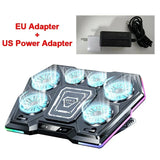 D13 Semiconductor Game Laptop Cooling Pad 8 Angles Adjustable Foldable LED Screen Notebooks Cooler Bracket For 12-21'' Computer