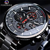 Men's Automatic Mechanical Watch - Stylish Skeleton Design, with Time and Date Display, Transparent Hollow Case Back, Versatile Business and Casual Style, Personalized Men's Watch, Perfect Gift for Him, No Batteries Required