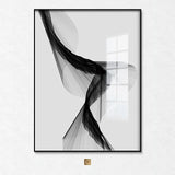 Unframed Nordic Black White art wall art Canvas Painting posters Prints Abstract line Picture for Living Room Morden Home Decor