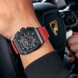 CERIEPON Fully Automatic Luminous Men's Branded Hollowed Out Wine Barrel Shaped Men's Mechanical Men's Watch 5ATM