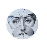 Italian Vintage Face Decorative Wall Plate For Home Bar Background Decor Handcrafted Hanging Ornament Unique Gift