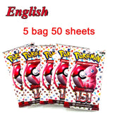 %42pcs Pokemon Cards TAKARA TOMY Battle Toys Lost Origin Pokemons Box with Pikachu Anime Bank Pokemon Game Cards  for Childre