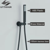 Uythner Handshower Head 150cm Stainless Steel Shower Hose Shower Faucet Sprayer Head Wall Mounted Faucet Accessories