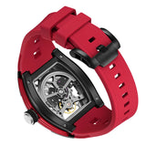 Mechanical Watch Hollow Out Automatic Movement Wristwatches Waterproof Silicone Strap Watches DG Design