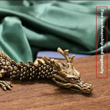 1Pcs Moveable Body Joints Antique Alloy Lucky Dragon Desktop Office Crafts 3D Dragon Statue Ornament Home Decoration Gifts