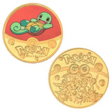 Pokemon Anime Gold Plated Gold Coin Game Commemorative Coin Pikachu Mewtwo Charizard Gold Coin Game Collection childrens gift