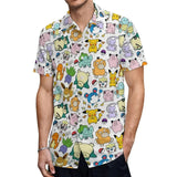 2026 Pokemon Mini Characters Hawaiian Shirt Pikachu graphic T-shirt Summer Sports Leisure Men's T-Shirt Kid's Clothing Tee Woman