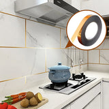50M Self-Adhesive Tile Sticker Tape Gold Silver Floor Waterproof Wall Gap Sealing Strip tile beauty seam sticker Home Decoration