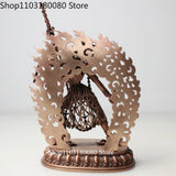 15cm Exquisite Red copper Carving Naro Kachod Vajrayogini Buddha statue Tibet buddhism sculpture