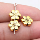 WYSIWYG 10pcs Flower Beads For DIY Jewelry Making Jewelry Finding 3 Colors 10mm