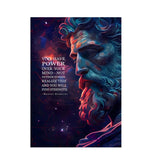 Seneca Statue Art Canvas Painting Making Noble Resolutions Inspirational Quotes Posters and Prints for Office Room Home Decor