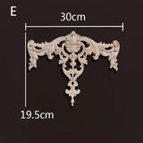 European Style Wood Applique Background Wall Decoration Floral Wood Decals for Wall  Antique Onlays Mouldings Home Decor Items