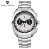 PAGANI DESIGN 2026 Retro Luxury Men's Watches Sports Chronograph VK63 Quartz Watch For Men AR Sapphire Waterproof Leather Clock