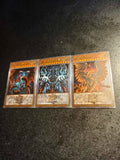 3pcs/set Yu-Gi-Oh! DIY 25th Anniversary Dark Style Egyptian God Series Self-made Card Obelisk The Tormentor Game Collection Card