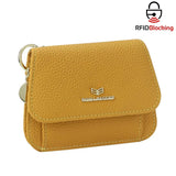 Royal Bagger Womens Wallet Small Rfid Ladies Compact Bifold Leather Vintage Coin Purse Kiss Lock Trifold Purse Magnetic Opening