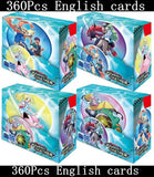 90-360Pcs English French Spanish Carta Karten Pokemon Cards Sun Moon Evolutions Booster Box Collectible Tradiner Card  for child