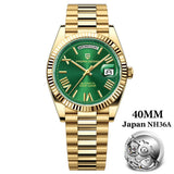 PAGANI DESIGN 2025 New Date Week 40MM Men's Watches Brand Luxury Gold Automatic Watch Men Waterproof Mechanical Wrist watch Men