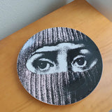 Italian Vintage Face Decorative Wall Plate For Home Bar Background Decor Handcrafted Hanging Ornament Unique Gift