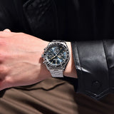 PAGANI DESIGN 2026 New Moon Men's Watch Luxury Quartz Watch For Men Chronograph AR Sapphire Waterproof VK63 Men Clock Nylon belt