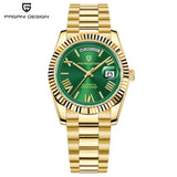 PAGANI DESIGN 2026 New DD36 Gold White Luxury Automatic Watch Men AR Sapphire Glass Date Week Mechanical Wristwatch Men ST16 Mov