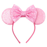 Colorful Sequins 5"Bows Mouse Ear Headbands for Adults Girls Festival Party Hair Accessories Women Girls Rainbow Hairbands