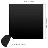 12 x 12 x 1/8 In Plexiglass Sheets, Durable Square Black Acrylic Board with Protective Films for DIY Projects, Signs, Home Decor