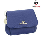Royal Bagger Womens Wallet Small Rfid Ladies Compact Bifold Leather Vintage Coin Purse Kiss Lock Trifold Purse Magnetic Opening