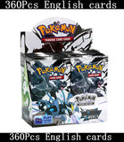 90-360Pcs English French Spanish Carta Karten Pokemon Cards Sun Moon Evolutions Booster Box Collectible Tradiner Card  for child