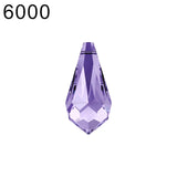 (1 Piece) 6000 Classic Drop Pendant Crystal from Austria Loose Beads Rhinestone Earrings DIY Jewelry Making Home Decoration