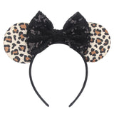 Colorful Sequins 5"Bows Mouse Ear Headbands for Adults Girls Festival Party Hair Accessories Women Girls Rainbow Hairbands