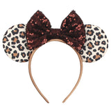 Colorful Sequins 5"Bows Mouse Ear Headbands for Adults Girls Festival Party Hair Accessories Women Girls Rainbow Hairbands