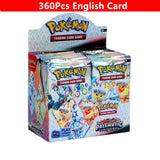 90-360Pcs English French Spanish Carta Karten Pokemon Cards Sun Moon Evolutions Booster Box Collectible Tradiner Card  for child