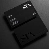 Holographic Foil Custom business card  Black card hollowing Design and Print black card stock foil silver foil cal Luxurious